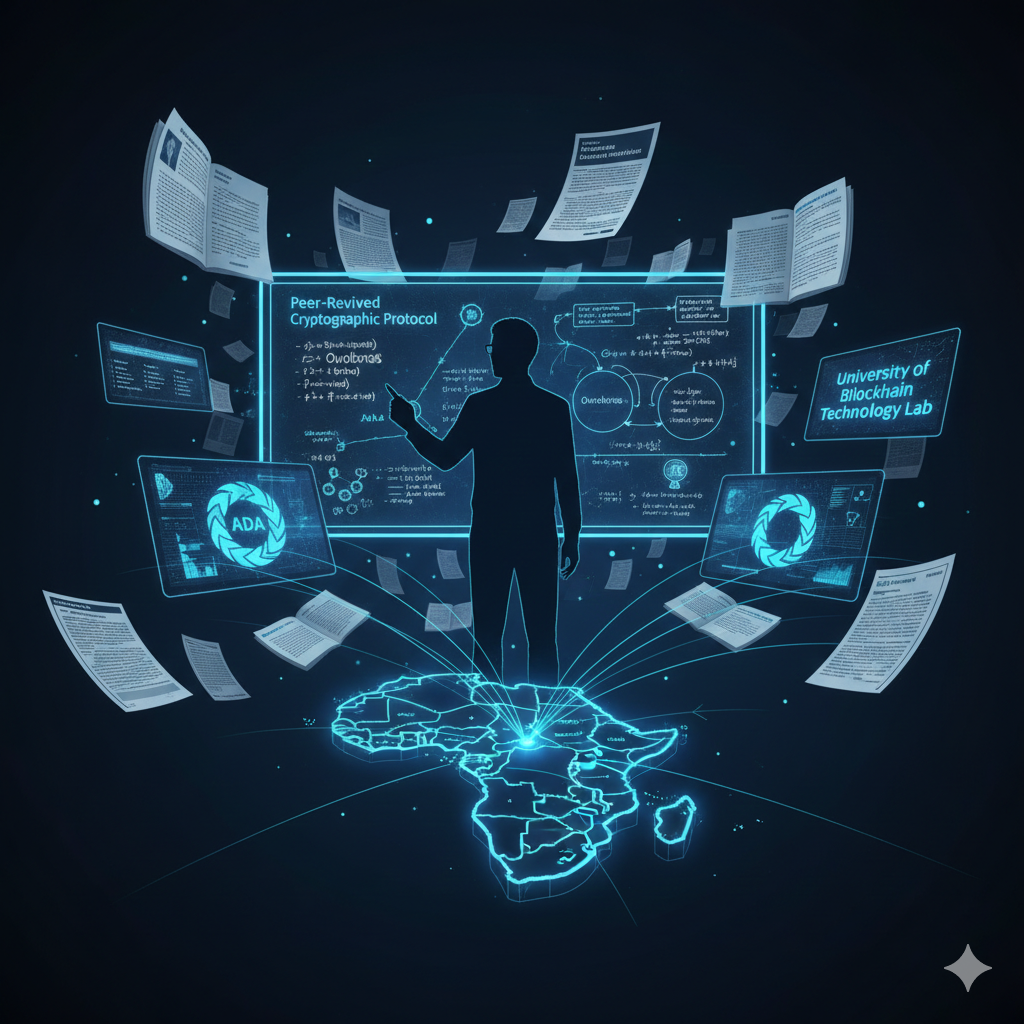 Cardano ADA blockchain with academic peer review and smart contracts