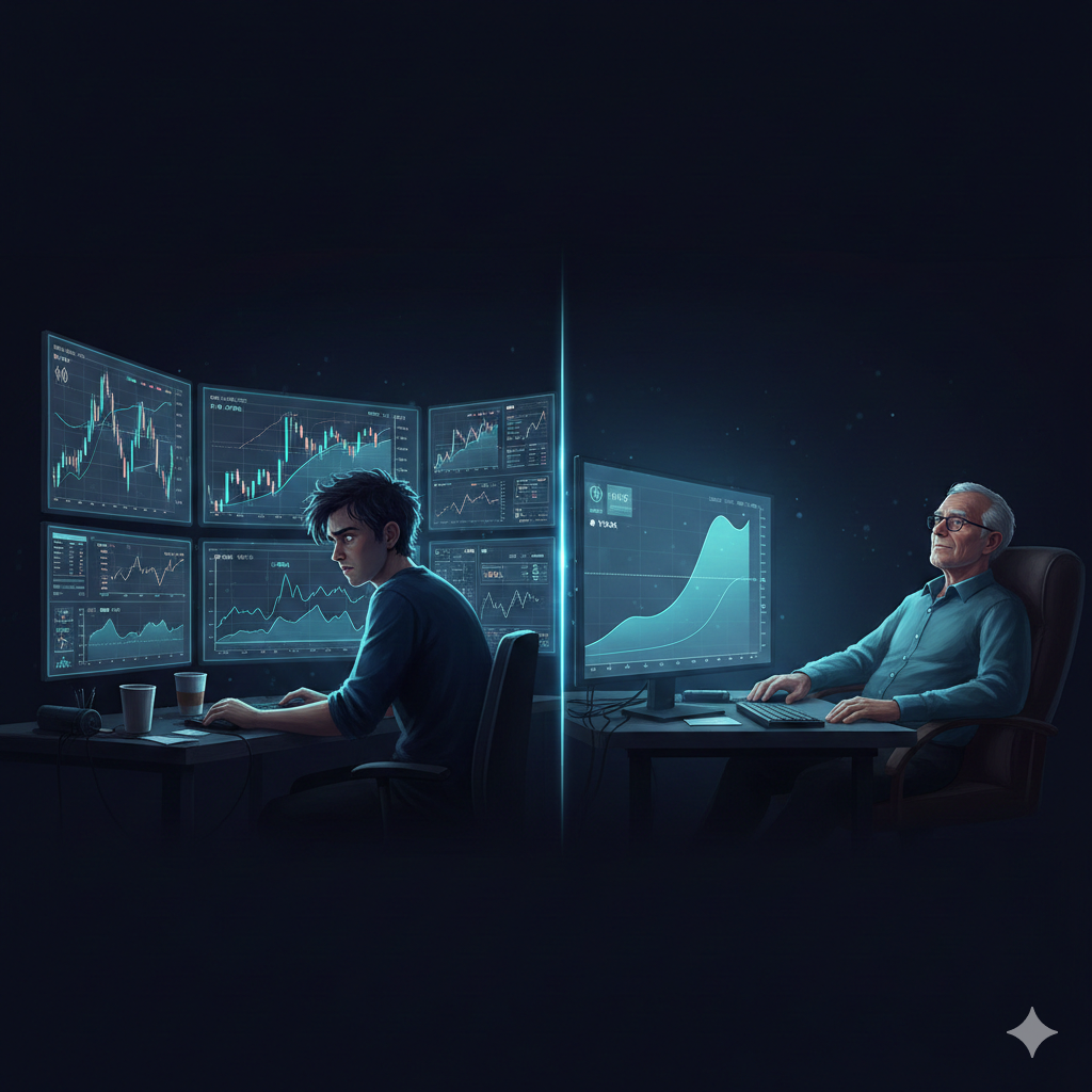 Long-term crypto investing wealth building over multiple market cycles