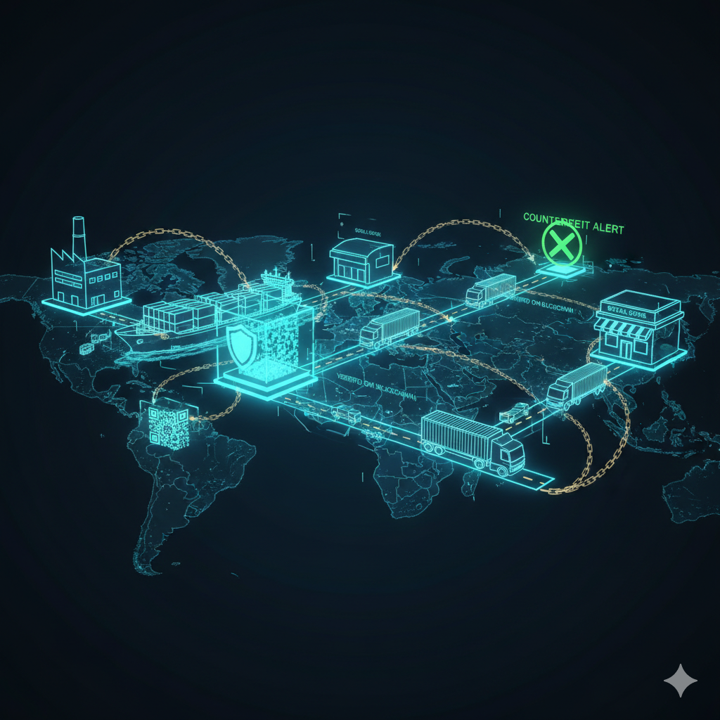 Blockchain supply chain tracking from manufacturer to consumer